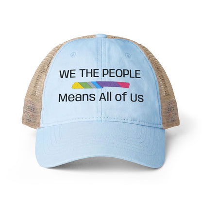 We The People Means All of Us — Women's Mesh-Back Cap | Be Your Own Magic™