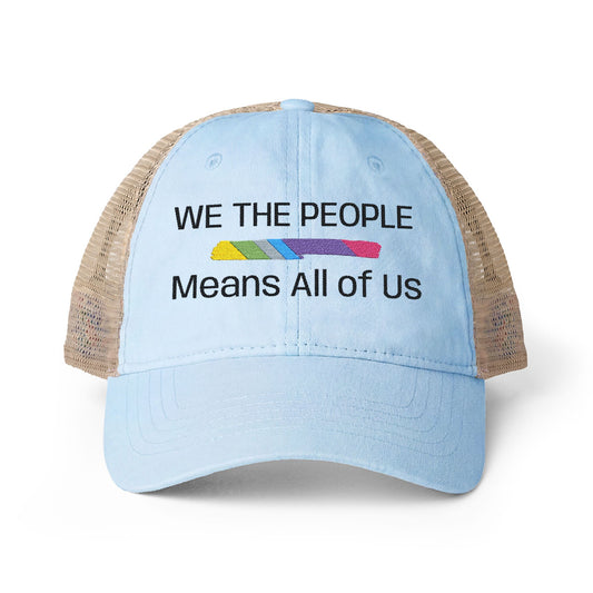 We The People Means All of Us — Women's Mesh-Back Cap | Be Your Own Magic™