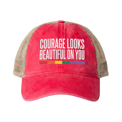 Courage Looks Beautiful on You — Women's Mesh-Back Cap | Be Your Own Magic™