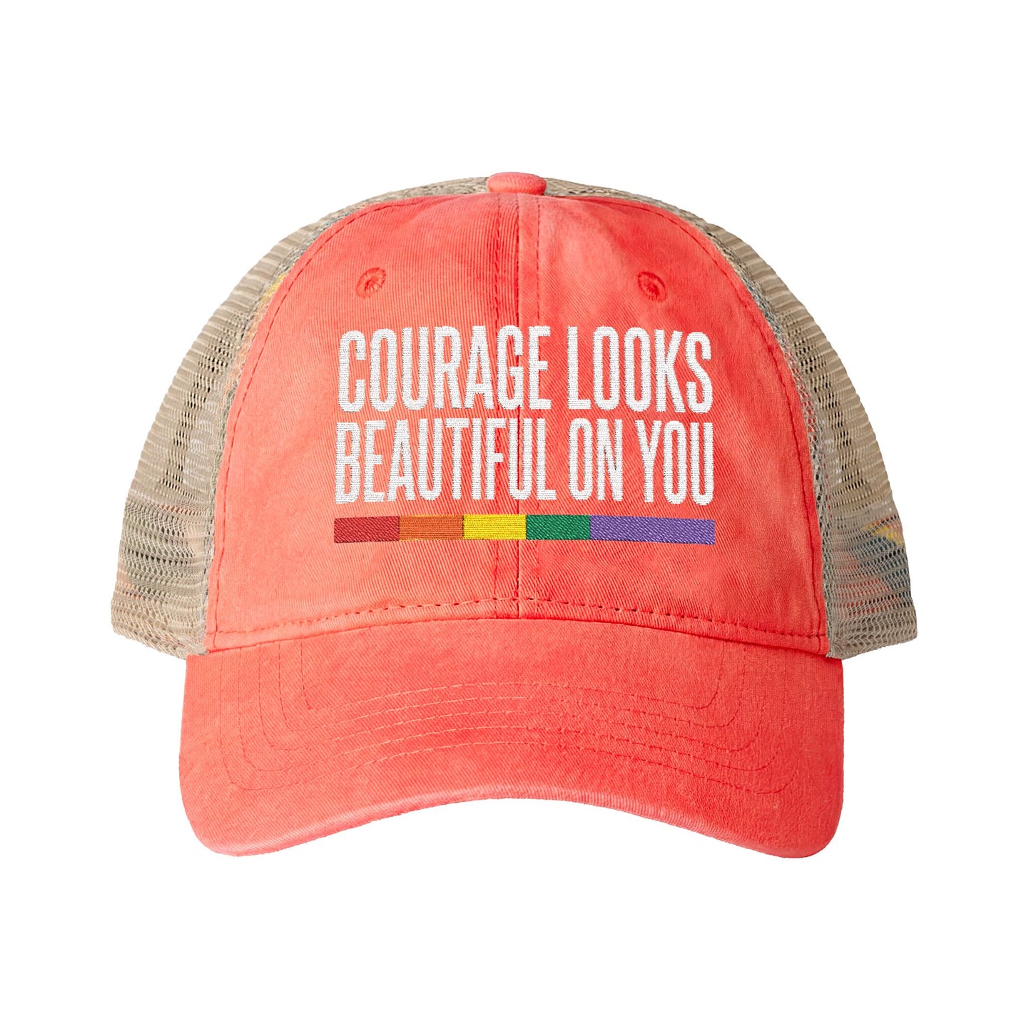 Courage Looks Beautiful on You — Women's Mesh-Back Cap | Be Your Own Magic™