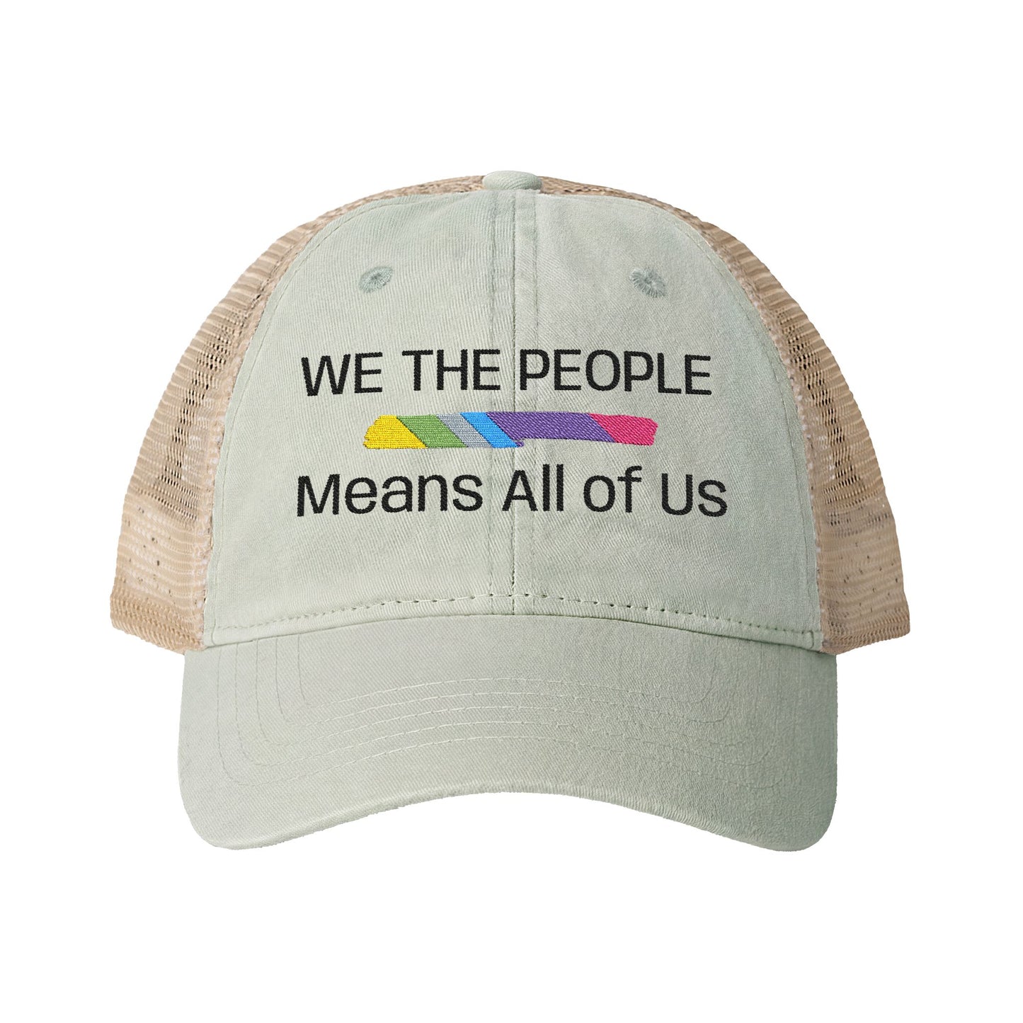 We The People Means All of Us — Women's Mesh-Back Cap | Be Your Own Magic™