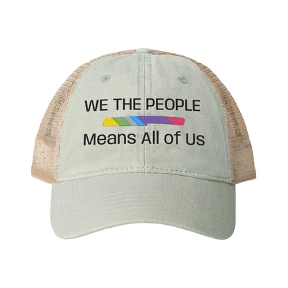 We The People Means All of Us — Women's Mesh-Back Cap | Be Your Own Magic™