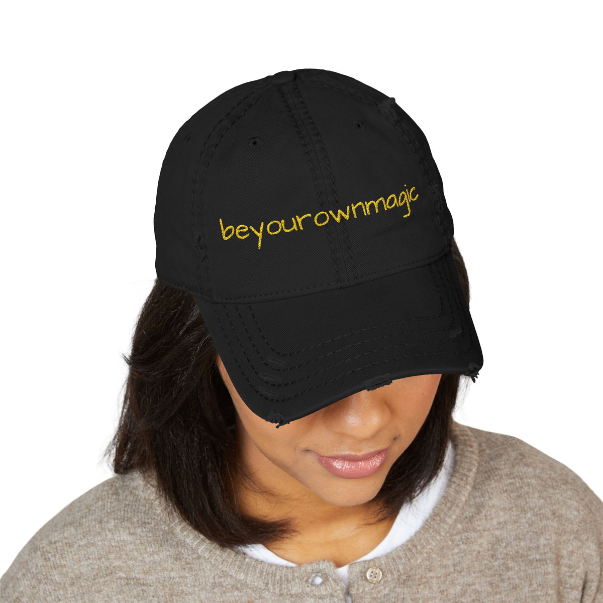 Be Your Own Magic Embroidered Distressed Dad Hat | Be Your Own Magic™
