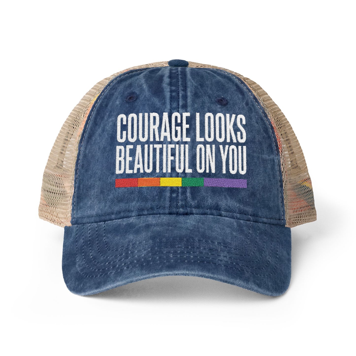 Courage Looks Beautiful on You — Women's Mesh-Back Cap | Be Your Own Magic™