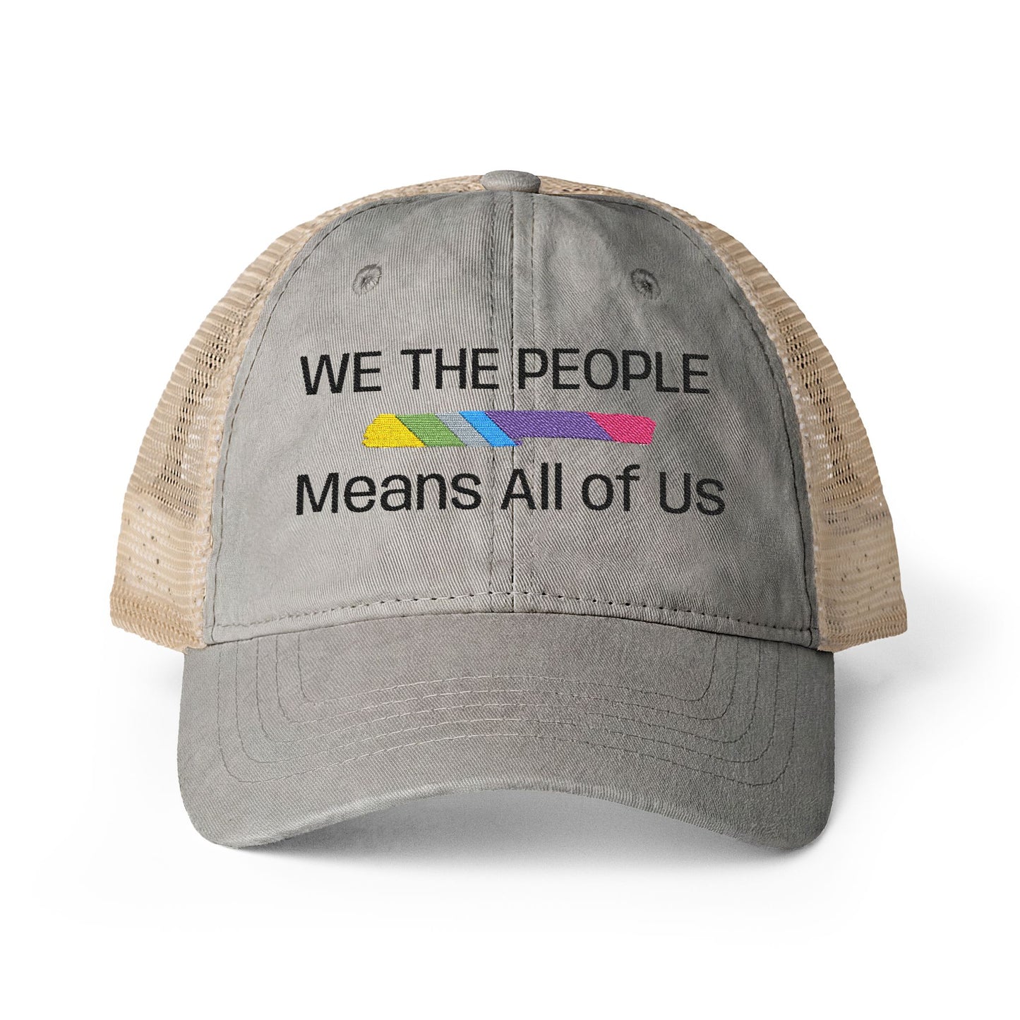 We The People Means All of Us — Women's Mesh-Back Cap | Be Your Own Magic™
