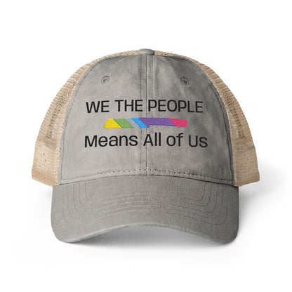 We The People Means All of Us — Women's Mesh-Back Cap | Be Your Own Magic™
