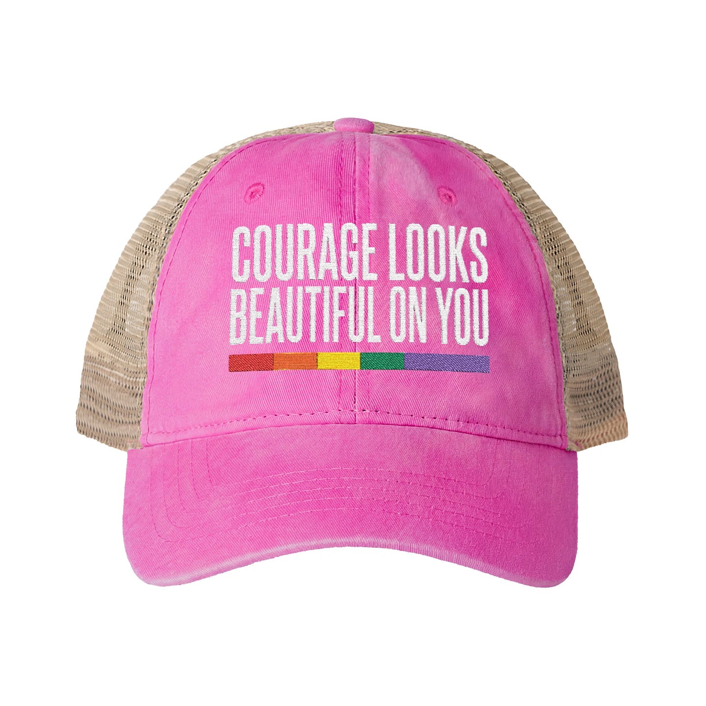 Courage Looks Beautiful on You — Women's Mesh-Back Cap | Be Your Own Magic™