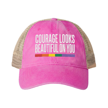 Courage Looks Beautiful on You — Women's Mesh-Back Cap | Be Your Own Magic™