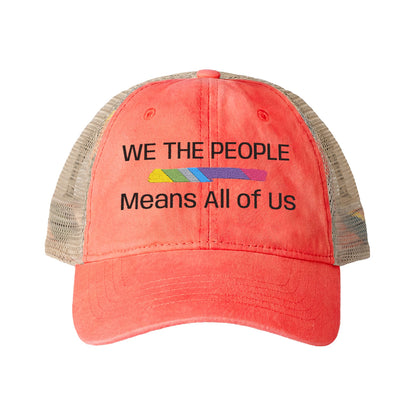 We The People Means All of Us — Women's Mesh-Back Cap | Be Your Own Magic™