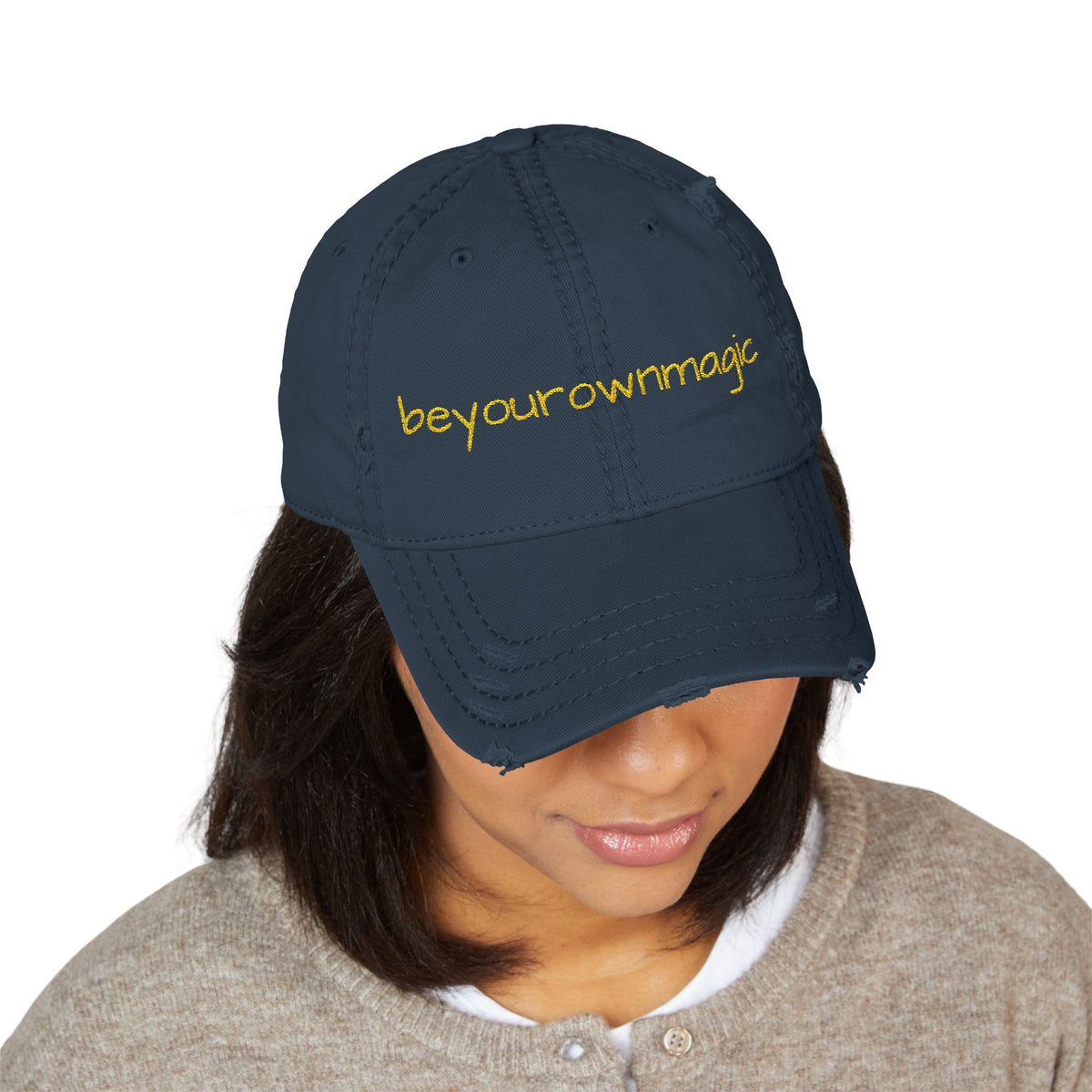 Be Your Own Magic Embroidered Distressed Dad Hat | Be Your Own Magic™