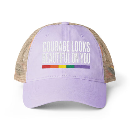 Courage Looks Beautiful on You — Women's Mesh-Back Cap | Be Your Own Magic™