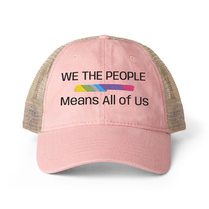 We The People Means All of Us — Women's Mesh-Back Cap | Be Your Own Magic™