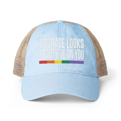Courage Looks Beautiful on You — Women's Mesh-Back Cap | Be Your Own Magic™