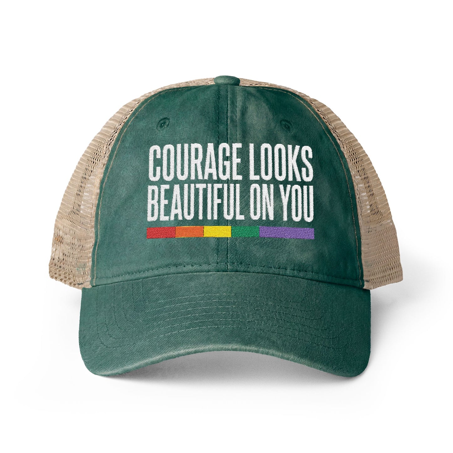 Courage Looks Beautiful on You — Women's Mesh-Back Cap | Be Your Own Magic™