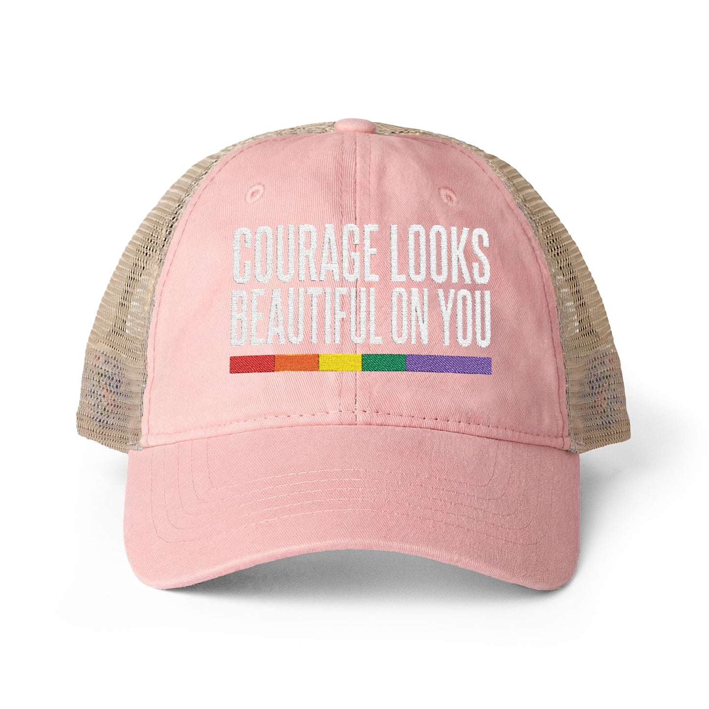 Courage Looks Beautiful on You — Women's Mesh-Back Cap | Be Your Own Magic™