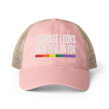 Courage Looks Beautiful on You — Women's Mesh-Back Cap | Be Your Own Magic™